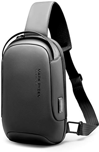 MARK RYDEN Crossbody wasserdichte Schultertasche für Männer Damen Diebstahlsicherung Brusttasche Travel Umhängetasche Passend für 9,7 iPad