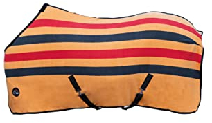 HKM Professional Premium Abschwitzdecke Schwarz/Rot/Gold 115