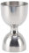 Jigger pour Barman, 60/30ml Bar Jigger Cocktail Jigger, Acier Inoxydable Large Ouverture Double Jigger Outils de Mesure de L'alcool Bell Style Cups Measuring Jigger(30/60ml Classique Argent)