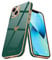 Teageo for iPhone 13 Mini Case Cute Heart Pattern for Women Girls Slim Luxury Bling Plating Soft TPU Anti-Scratch Shockproof Bumper Phone Case for iPhone 13 Mini, Blackish Green
