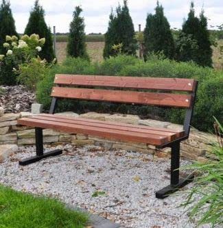 Gartenbank Garten Holz Bank Holzbank Sitzbank Parkbank 150 cm (Palisander)