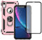 Jihucase for iphone XR Case, iphone XR Phone Case with HD Screen Protector, Military Grade Ring Shockproof Protective Phone Case for iphone XR,Rose Gold