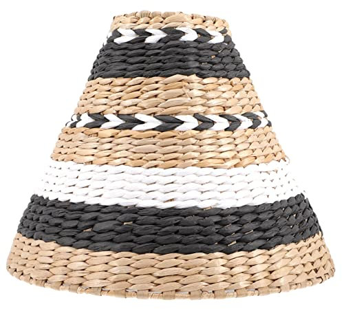 OSALADI Anhänger Rattan Lampenschirm Laterne Pendelleuchte Hängeleuchten Innenbereich Seegras Lampenschirm Deckenlampenschirm Grauer Lampenschirm Ersatzlampenschirm Kleiner Lampenschirm