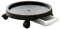 auons Pflanze Caddy mit Rädern, Rolling Topf Trolley, Kunststoff Pflanze Roller Dolly Base, Bewegliche Pflanze Tablett mit Rädern, Pflanzwagen für Indoor Outdoor Topf Pflanzen, schwarz, 34cm