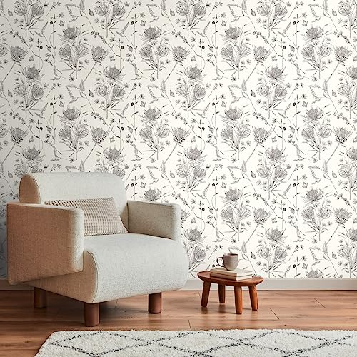 Livingwalls Papier peint intissé 394272 Jungle - 10,05 m x 0,53 m pour 5,33 m² - Blanc/noir