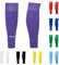 LION SPORTSWEAR Football Sock Sleeves To Accompany Grip Socks - Fits Over Calf/Shin Pads - Variety Of Colors To Match Your Team Kit (One size, Purple)