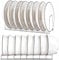 Sharharge 2Pack Plate Storage Rack & Drainer, Stainless Steel Organiser for Plates, Pot Lids & Bakeware (2Pcs/set)