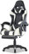 Walden Gaming Stuhl ergonomisch Office Chair bürostühle Gaming Chair Rückenlehne Sitzhöhe verstellbar Drehstuhl Racing Office Computer Ergonomic Video Game Chair (Weiss)