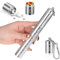 Klein Metall Tablettenbox Medikamentenbox 7 Tage Pillendose Pill Box Pillendose für Unterwegs Wasserdicht Feuchtigkeitsbeständig Geeignet für Outdoor-reisen Geschäftsreisen (Silbrig)