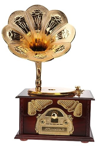 Cabilock 1stk Musikalisches Spielzeug Kinderspielzeug Spieluhr Grammophon Desktop Nostalgie
