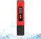 Okaywork pH Wert Messgerät - pH Wert Messgerät PH Meter mit LCD Anzeige, pH messgerät wasserhärte messen,für Trinkwasser/Schwimmbad/Aquarium/Pool, Hohe Genauigkeit, 0.00-14.00 Messbereich. (Rot)