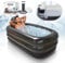 Baignoire portable pour adulte, baignoire à glace pour sportifs, baignoire gonflable avec pompe à air, facile à gonfler, drainage, bac de plongée froide, baignoire portable pour la maison, le spa
