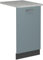 Vicco Tapa del lavavajillas R-Line, Gris Azulado, 45 cm, ET Mármol