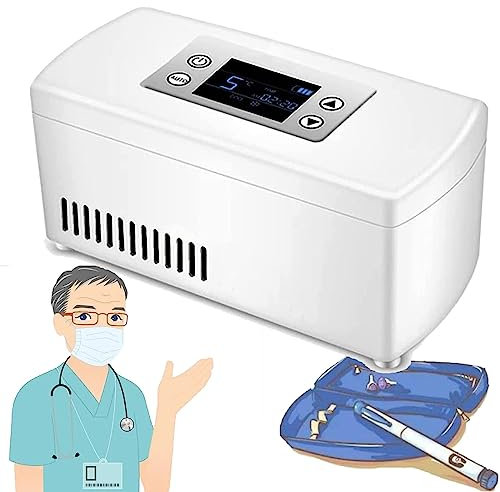 Enfriador de insulina portátil – Mini refrigerador médico para viajes, coche, oficina, hogar,