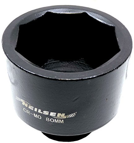 Neilsen Scania Douille pour écrou de moyeu avant pour Scania 80 mm 2,5 cm carré Cr-Mo Outil pour poids lourds