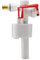 Wirquin 10724127 Chasse d'eau wc robinet flotteur à alimentation latérale F89 en laiton avec embout 3/8', blanc