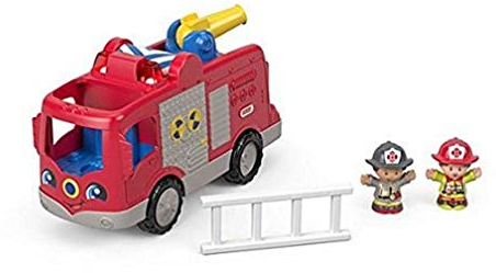Fisher Price-Little People - FPV30 - Jeux de Construction - le Camion de Pompier