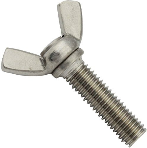 Flügelschrauben, amerik. Form (kantig) - M8x20 - (100 Stück) - ähnl. DIN 316 AF - Edelstahl A2 V2A - SC316 | SC-Normteile®