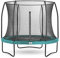Salta Comfort Edition – ⌀183/213/251/305/366/396/427cm - TÜV geprüft – Schwarz/Grün/Pink - rundes Outdoor Trampolin, Gartentrampolin - Set mit Sprungmatte, Sicherheitsnetz, Federn, Randabdeckung