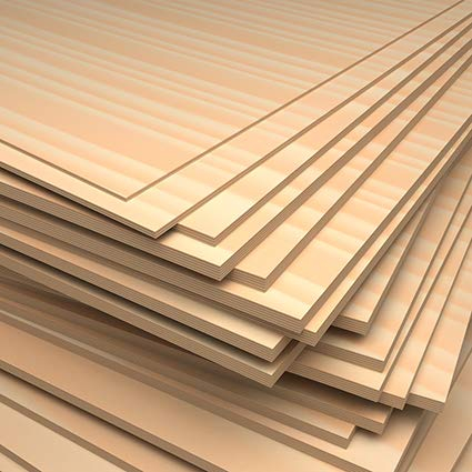 Recortes de madera contrachapada (haya)