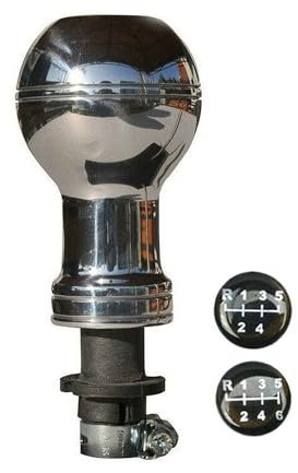 OMAC Schaltknauf Schalthebel kompatibel mit VW Golf IV 1997-2005 5-& 6-Gang Glanz Aluminium