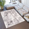 TAPISO Sky Teppich Kurzflor Modern Beige Grau Hellgrau Vintage Meliert Verwischt Design Wohnzimmer Schlafzimmer 3D Optik ÖKOTEX 140 x 200 cm