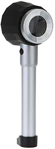Meichoon Handlupe aus Metall 10-fache Lupe mit Skala LED-Licht Lupe für Textildruck/Stof/Schmuck/Antikes Identifikation UC13
