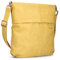Zwei Damen Handtasche Mademoiselle.M M12 Umhängetasche 7 Liter Crossbody Bag, Schultertasche in DIN-A4-Größe, Schlüsselring, Geheimfach, inkl. extra kurzen, abnehmbaren Schultergurt (lemon)
