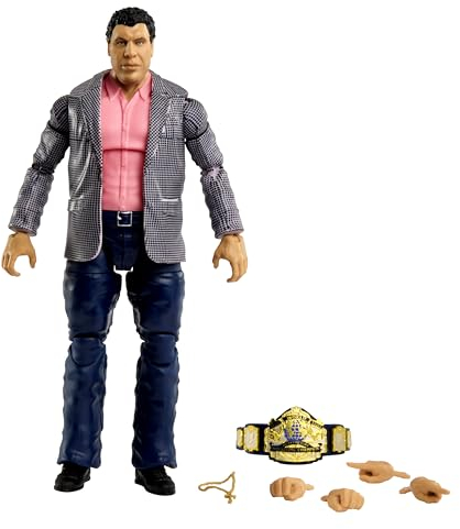 WWE Elite Collection Andre the Giant Actionfigur - mit täuschend echter TrueFX Technologie entwickelt für echte Sammler und wahre Fans als Geschenk zum Sammeln (15 cm), HKN79