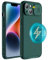 Hitaoyou iPhone 13 Case Magsafe,Phone Case iPhone 13 Camera Protection Case [Support Magsafe Charger] with Slide Lens Cover,Slim Magnetic Case for iPhone 13 6.1 Green