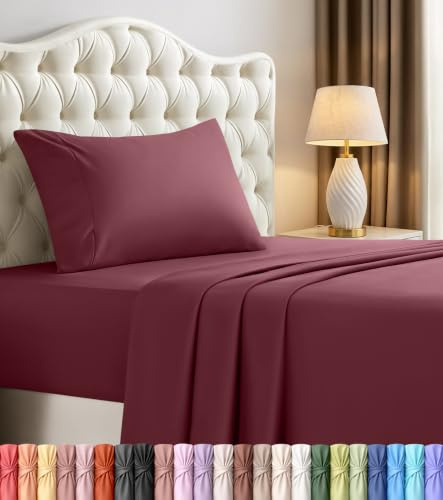 Utopia Bedding Bettlaken Set - Polyester-Microfaser, Spannbettlaken, Bettlaken und Kissenbezüge