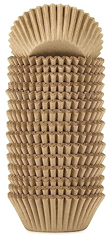 xlloest Mini-Cupcake-Papierförmchen Braun Muffin Förmchen Papier 400 Stück