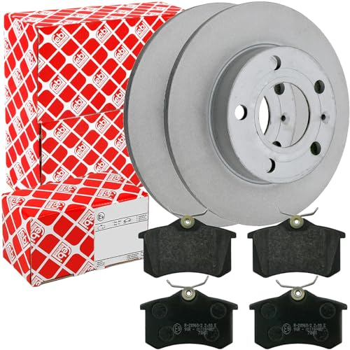 Bremsscheiben 245mm + Beläge hinten passend für A4 B6 B7 8E 1KD 2000-08