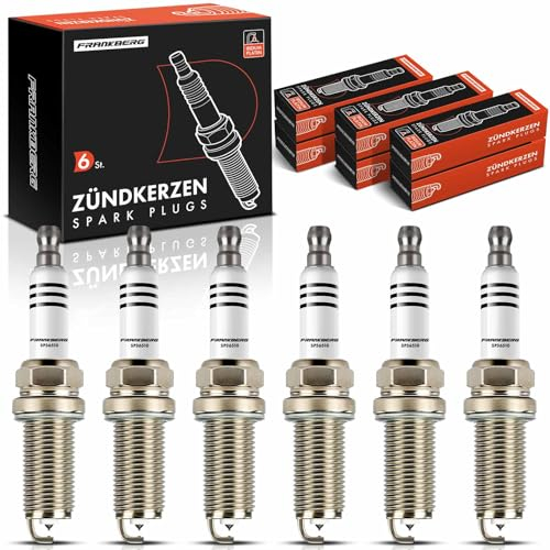 Frankberg 6x Zündkerze Zündkerzen Kompatibel mit 1er E87 130i 3.0L 2005-2007 3er E90 323-330 2.5L 3.0L 2005-2007 5er E60 523-530 2.5L 3.0L 2004-2007 Replace# FR7NPP332