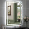 STARLEAD 800x600 mm Bathroom-Mirror-with-LED-Lights, Double LED Strips, Backlit + Front Lit, LED-Bathroom-Wall-Mirror with Anti-Fog, 3 Colors Dimmable, Memory Function, Tempered Glass, Aluminium Frame
