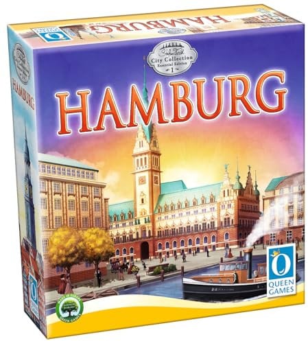 Stefan Feld City Collection: Hamburg Essential – Strategiespiel | Brettspiel für 1–4 Spieler | 60–90 Min. | Neuauflage des Klassikers „Bruges“