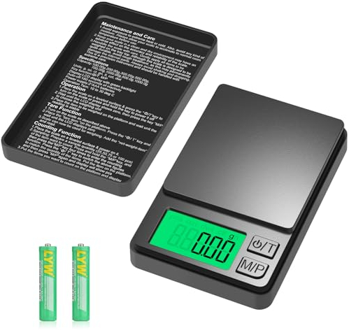 Diyife Balance de Poche 1000g/0.01g, Mini Balance de Précision pour Bijoux, Balance Numérique Portable avec Affichage LCD et Fonction de Tare, Multifonction Utilisée pour Bijoux, Café