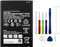 Swark EB-BT575BBE - Batería de repuesto (4900 mAh, compatible con Samsung Galaxy Tab Active3 T575 con juego de herramientas)