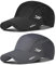 AYPOW 2 Pcs Schnell Trocknend Atmungsaktiv Baseball Cap Baseballkappe, Herren Damen Lässig Modisches Leichte Faltbare Outdoor Sportmütze Sportkappe, Waschbar Verstellbar Basecap Sonnenhut, Unisex