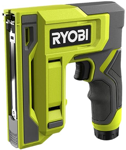 Ryobi - Chiodatrice a batteria 4V USB al litio - Cucitrice rapida e senza sforzo - Per lavori fai da te e decorazione (venduta senza batteria) - RST4-0