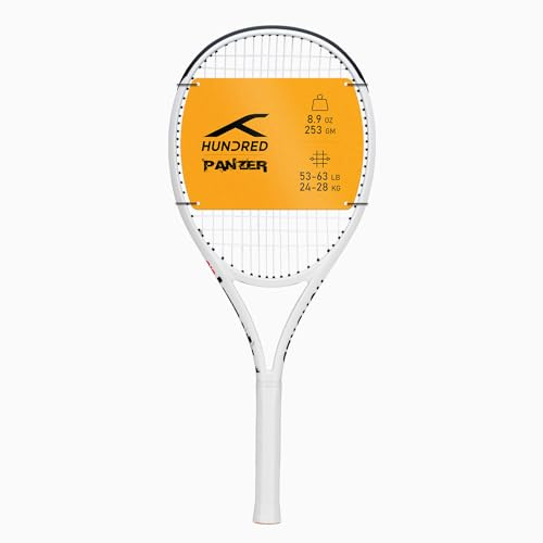 HUNDRED Panzer Strung Tennis Racket with Full Cover | 3 Points Head Heavy