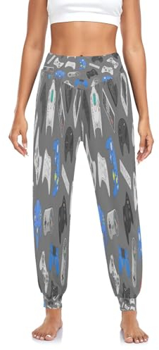 Women's Trouser Video Game Controller Gadgets Yoga Pants Lounge Pants Harem Hippie Pants Pilates Pants Colorful Joystick Game