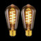 MLOQI 2 Pack Screw in Light Bulb, Edison Bulbs E27, 6W 2700K E27 Squirrel Cage Shaped LED Dimmable Bulbs, Screw in Light Bulb