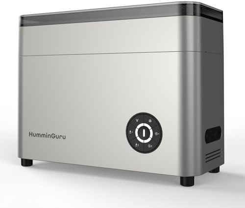 HumminGuru Limpiador ultrasónico de Discos de Vinilo: Limpieza ultrasónica de Discos de Vinilo a 40 kHz con Secado automático, Kit de Limpieza de Discos de Vinilo con filtros (Nova, 7/10/12 Pulgadas)
