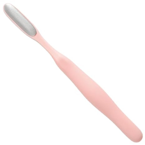 Wyttuubv Pedicure Foot File, Stainless Steel Foot File, Long Handle Toe Cleaning Brush, Foot File, Foot File, Foot Scrub, Stainless Steel File Brush for Removing Cracked Skin