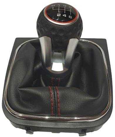 Genérico Palanca de cambios 6 velocidades Pomo de marchas compatible con Golf 5 MK5-6 MK6 2004-2012