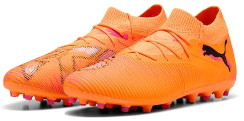 Puma Future 8 Match MG - Tenis de fútbol Unisex, Heat Fire Puma Black Ravish, 45 EU