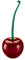 Cherry Toilet Brush Set, Cute Standing Toilet Bowl Brush and Holder Long Handle, Red
