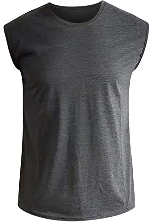 Chanpning Achselshirts für Herren Bequeme Shirt Regular Fit Muskelshirt Einfarbig Shirt Quick Dry T Shirt Männer T-Shirts Freizeit Kleidung Bodybuilding Sportunterhemden Modische Tank Top für Männer