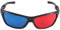 Losueeun Red and Blue/Blue Green Anaglyph Simple Style 3D Glasses for 3D Film Game (Extra Upgrade Style)